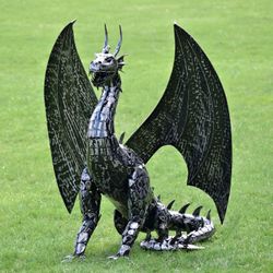 Dragon metal statue