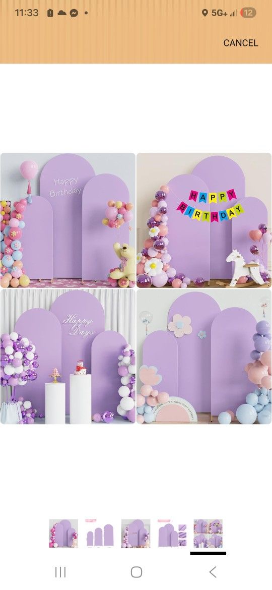 3pack Lavander  Spandex Arch Covers