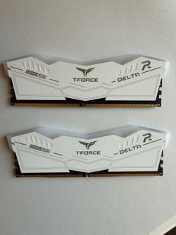 TEAMGROUP T-Force Delta RGB DDR5 32GB (2x16GB) 6000MHz CL30 White