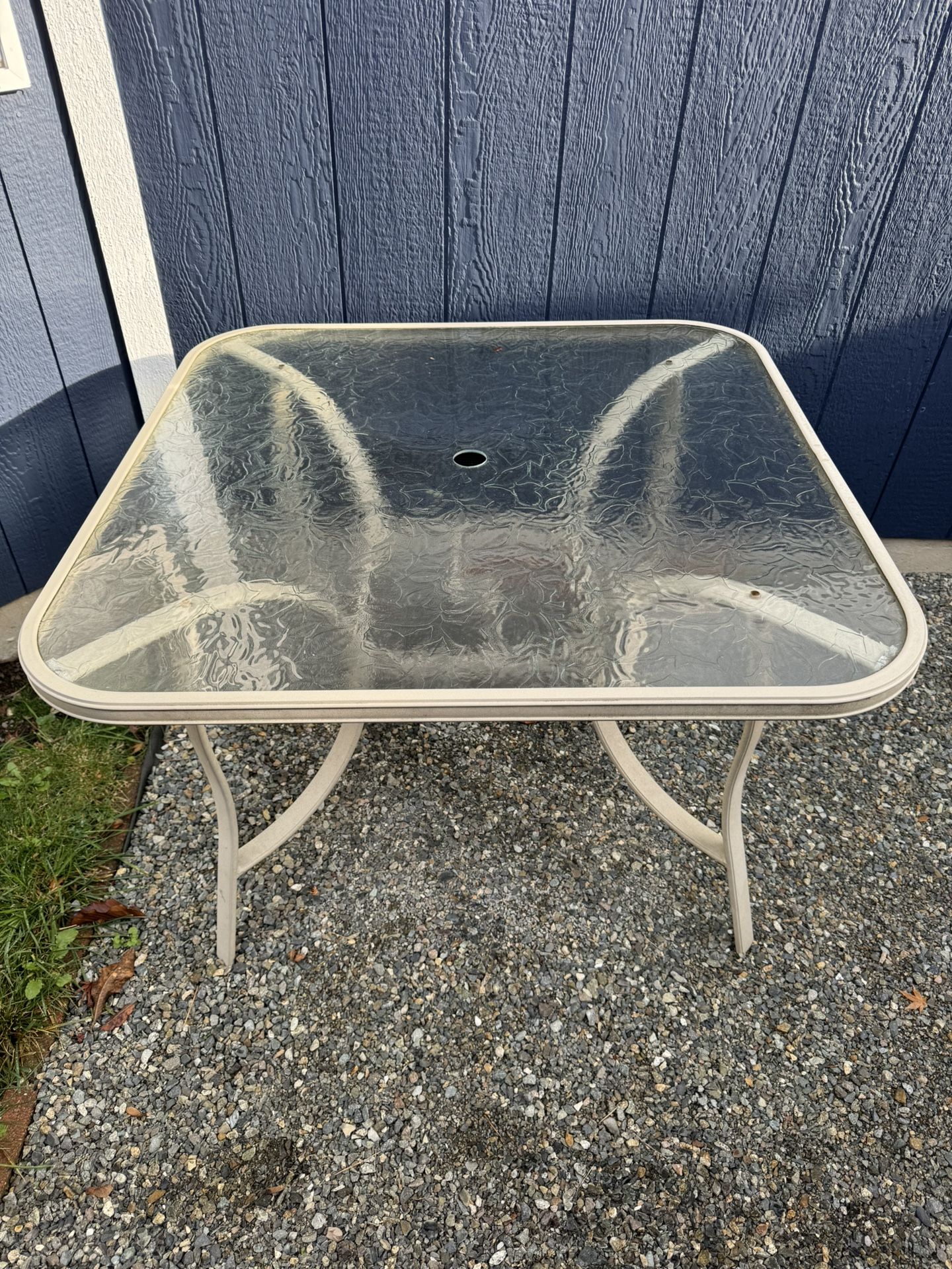 Outdoor Table With Umbrella