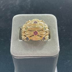 14kt Ladies Stone Fashion Ring