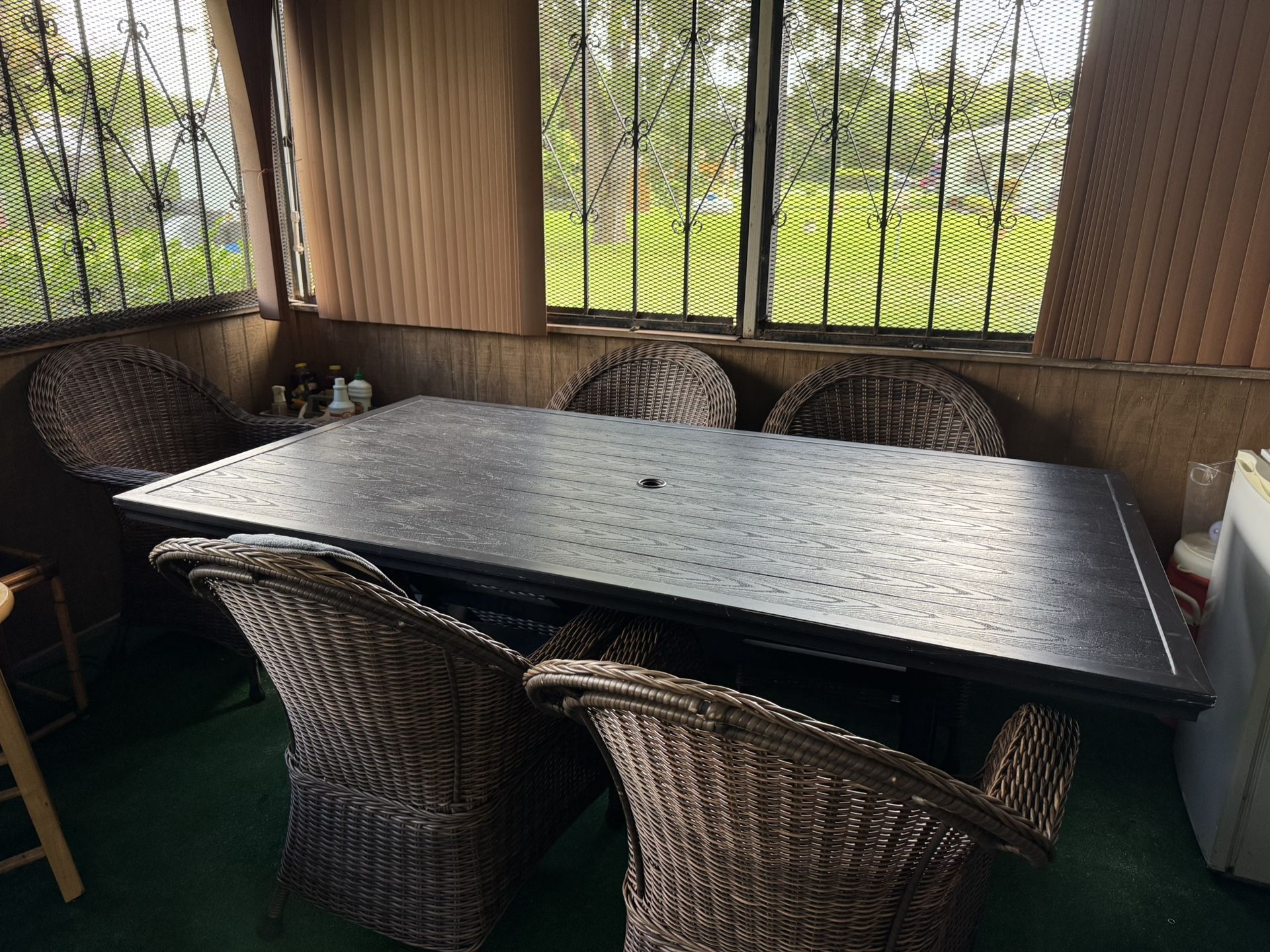 7pc Wicker Patio Set