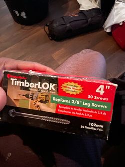 TimberLOK by FastenMaster 4-in Black Ecoat Hex -Head Exterior Structural wood screws 50 -Pack
