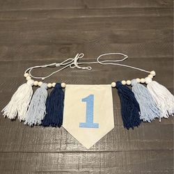 Highchair birthday banner