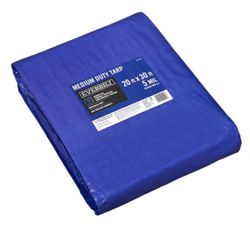Everbilt 20 ft. x 30 ft. Blue Medium Duty Tarp