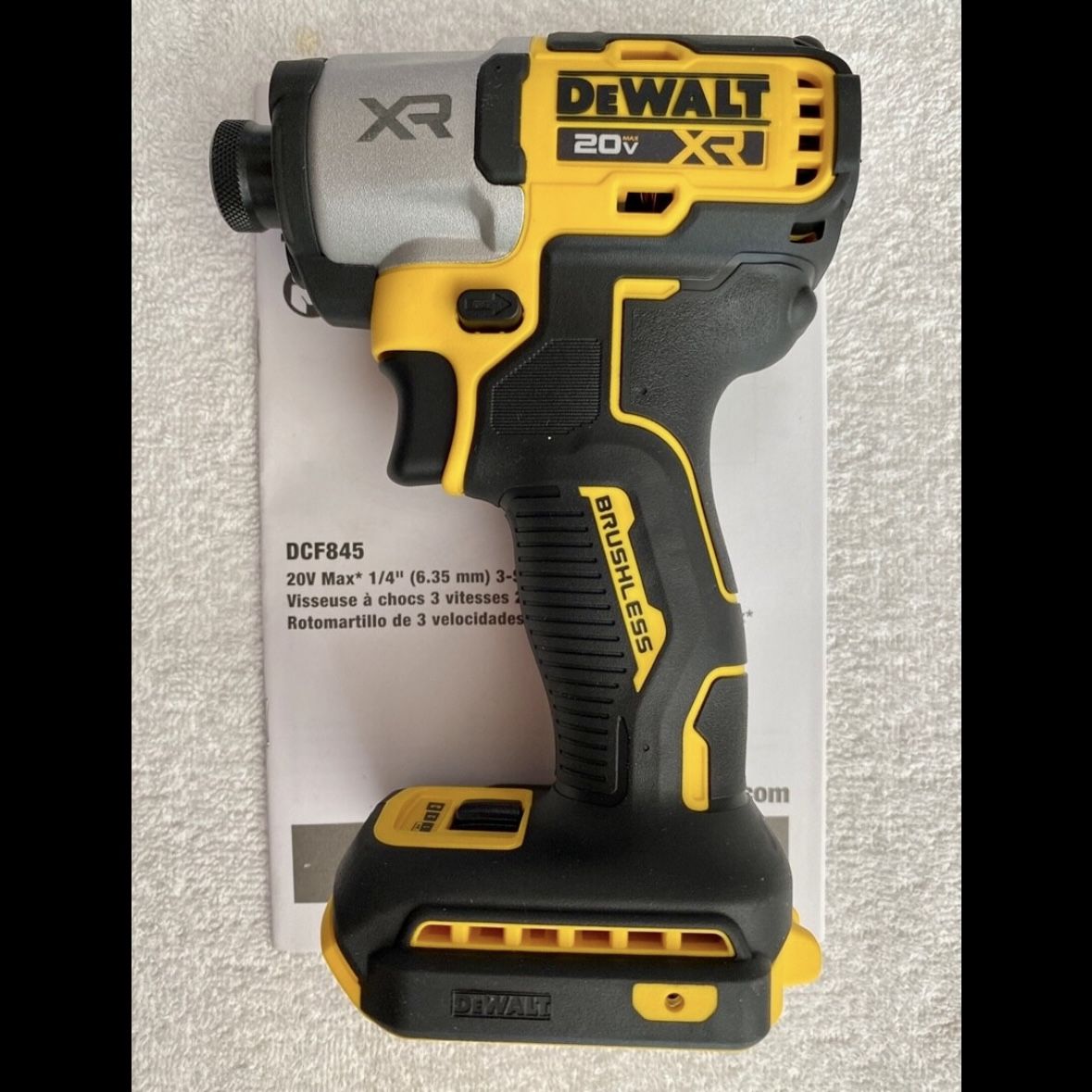 Dewalt 20V XR brushless 1/4 in. 3-speed impact driver