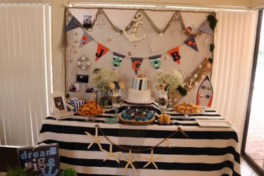 Party Decoration. Nautical/ Anchor Party Theme (baby shower)