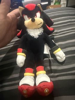 Sonic the Hedgehog 3 Movie 9" Shadow Plush Toy Jakks Pacific 2024