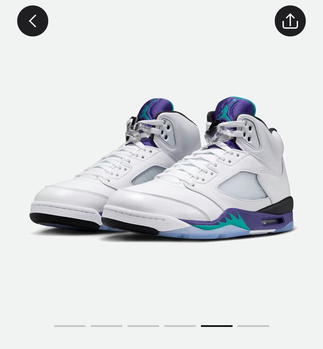 Jordan Grape 5 OG Size 12