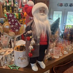 Decorative Santa Claus Figure with Ornaments