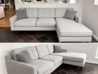 West Elm 86’’ Reversible Sectional Sofa