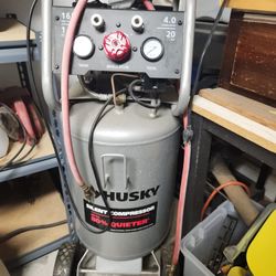 Husky 20 Gallon Air Compressor Super Quiet And In A+ Condition 