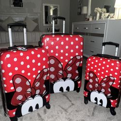 3 Piece Ful Minnie Mouse Luggage 