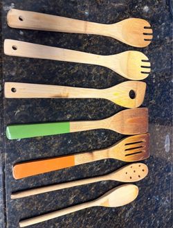 Bamboo Wooden Kitchen Utensil Set