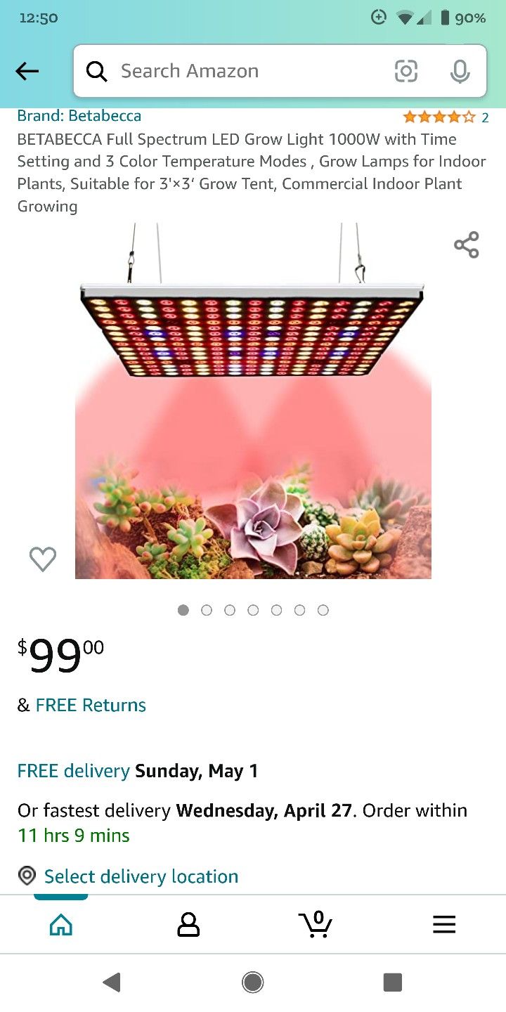 1000w Grow Light For Plants Or Aquarium
