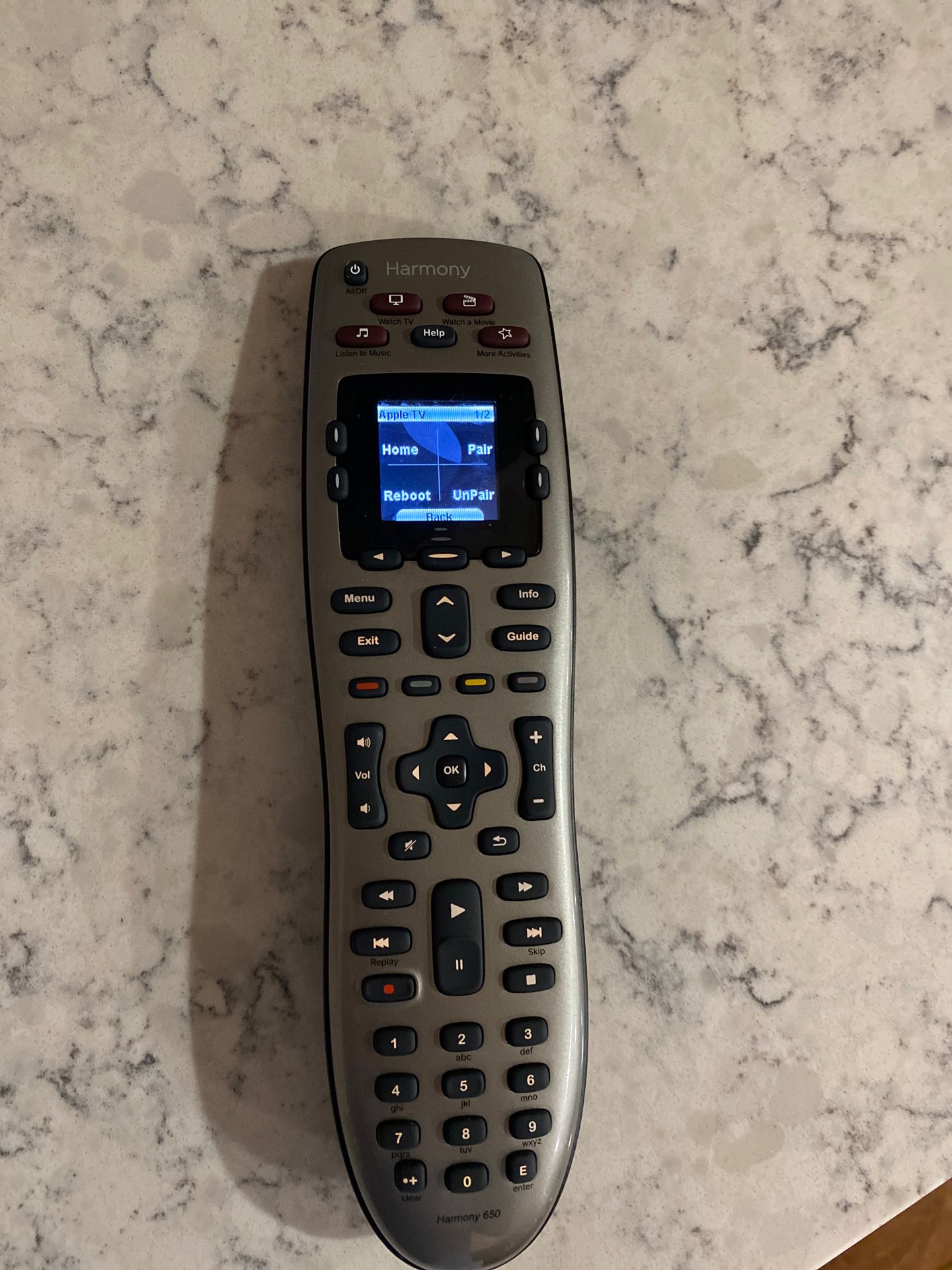 Harmony 650 Universal remote