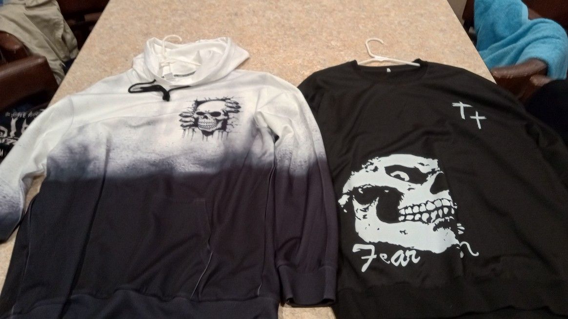 Skull Hoodie And Shirt