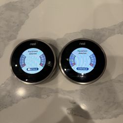 Nest Thermostats Set Of 2 ( 2nd Generation)