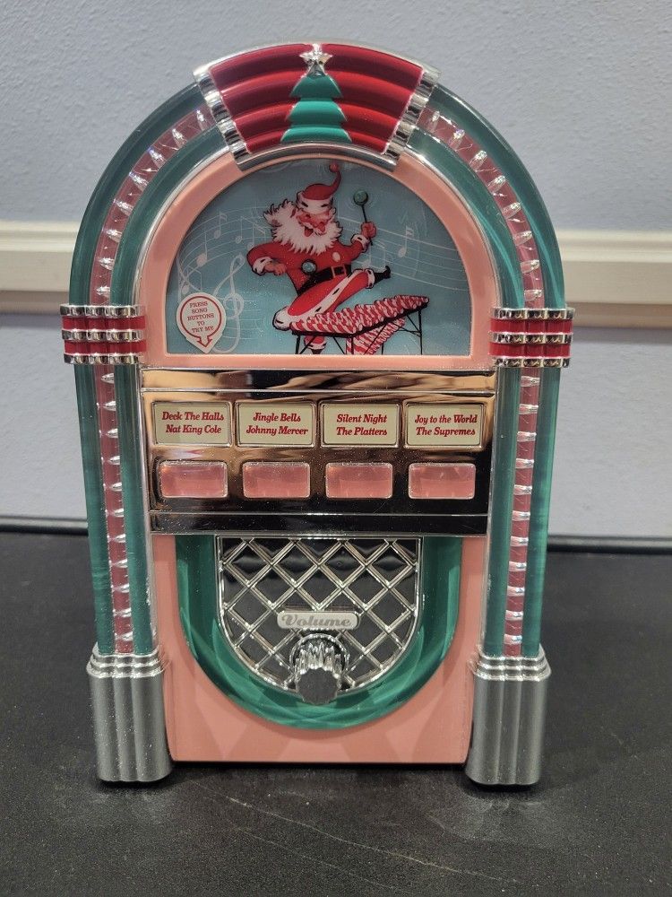 9" Retro Jukebox In Pink