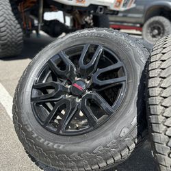 Black OEM 20” NEW Wheels Rims Tires GMC Sierra Yukon Chevy Silverado 1500 Tahoe Suburban Chevrolet