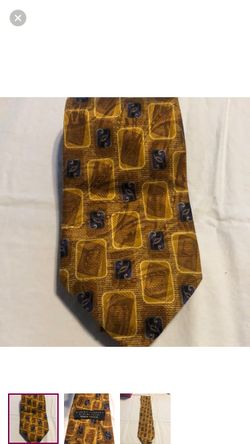 Robert Talbott Best of Class Mark Shale gold silk tie