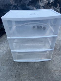 3 Plastic Drawer Cart