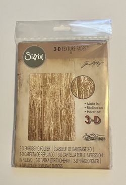 Sizzix 3-D Embossing Folder - Lumber