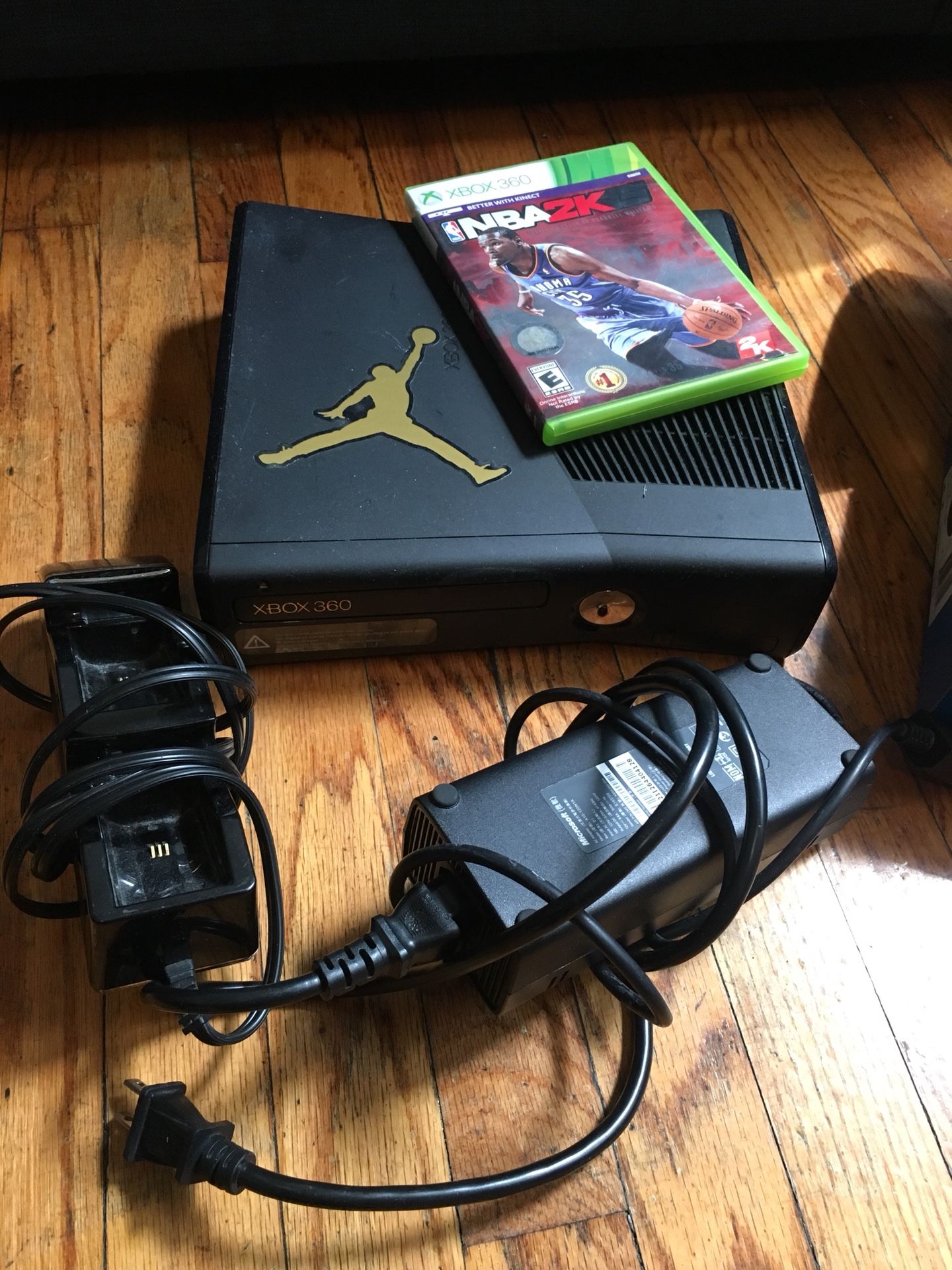 Xbox 360, controller charging station, NBA 2k15 game