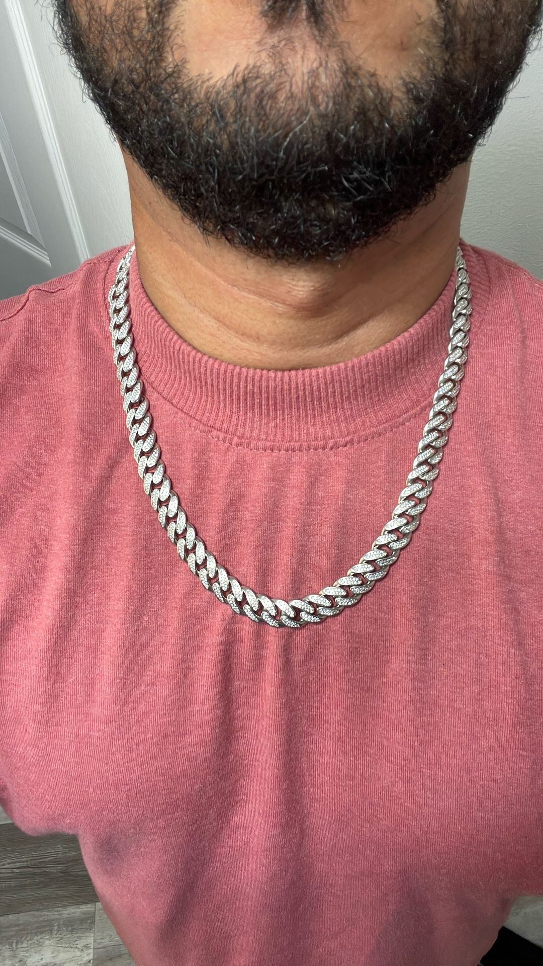 925 Sterling Silver Necklace With Diamonds