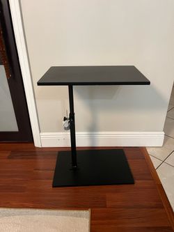 New C Shaped Side Table , Adjustable Heigh, 360 swivel , enlarged