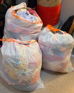 4T Girls clothing 3 full garbage bags of clothing