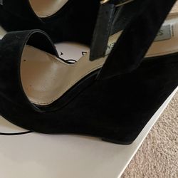 Steve Madden Black Heel Wedges 