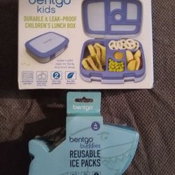Bentgo Kids Reusable Lunchbox & Icepacks 