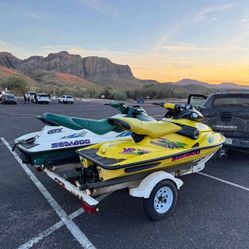 1997 / 1998 Seadoo Jet skis And Trailer