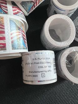 Forever Stamps Roll USA Flag 2024