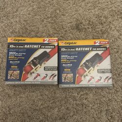 4 CargoLoc 15ft Ratchet Straps W/ 1800lbs break strength