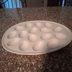 Easter egg holder glass dish dishwasher safe