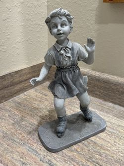 Skating Girl Lawn Statue - New