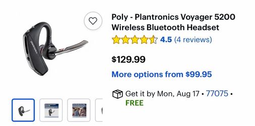 Poly plantronics head set