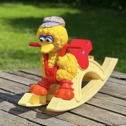1989 Vintage Sesame Street Rocking Big Bird