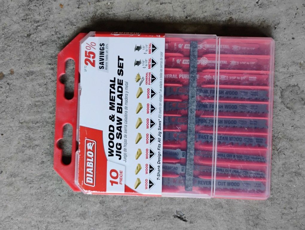 Diablo 10 Piece Jig Saw Blade Set