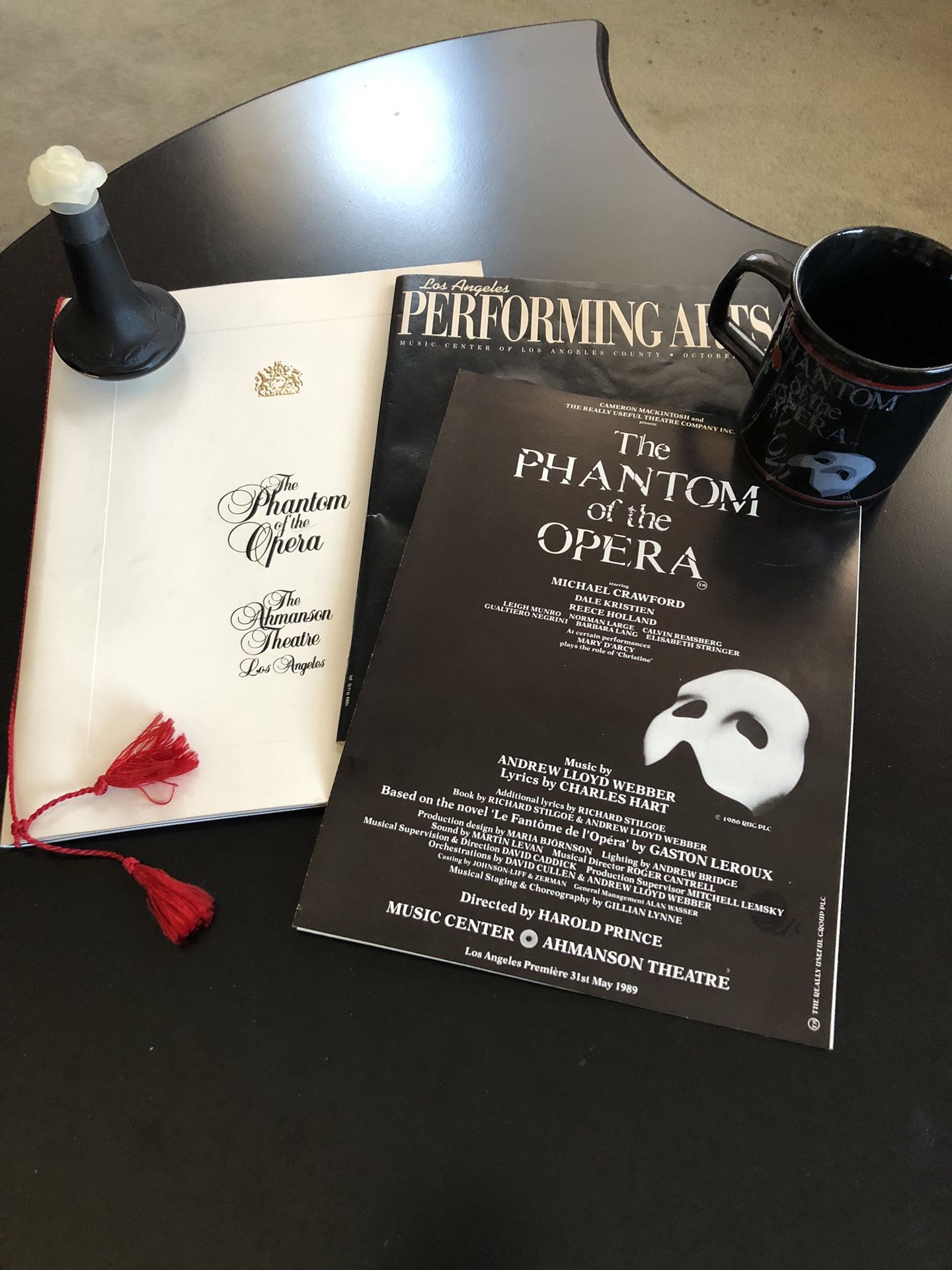 1989 Incredible Phantom of the Opera Michael Crawford Los Angeles Play Collection