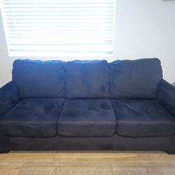 Gray queen-size sofa bed
