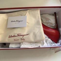 Salvatore Ferragamo Plum Rossi Calf 
