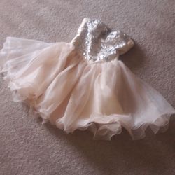 Homecoming dress, gold sequins