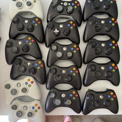 xbox 360 wireless & wired controllers $20 each pickup inman SC or can ship games available also $5-$10 each systems available also