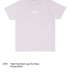 Flight Club Slant Logo Tee ‘Baby Purple/white’