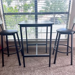 Bar Table Set (Table + 2 Chairs)