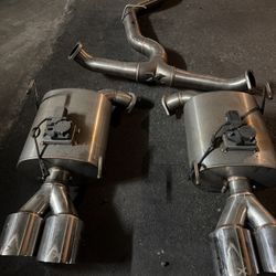SUBARU WRX SEDAN VB Varex WR Valved Cat Back Exhaust System with Polished Tips