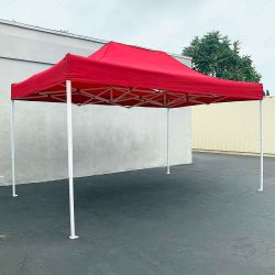 Brand New $145 Large 10x15 FT Heavy-Duty Popup Canopy Instant Shade Quick Open with Carry Bag